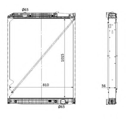 NRF 53867 Radiator, engine cooling